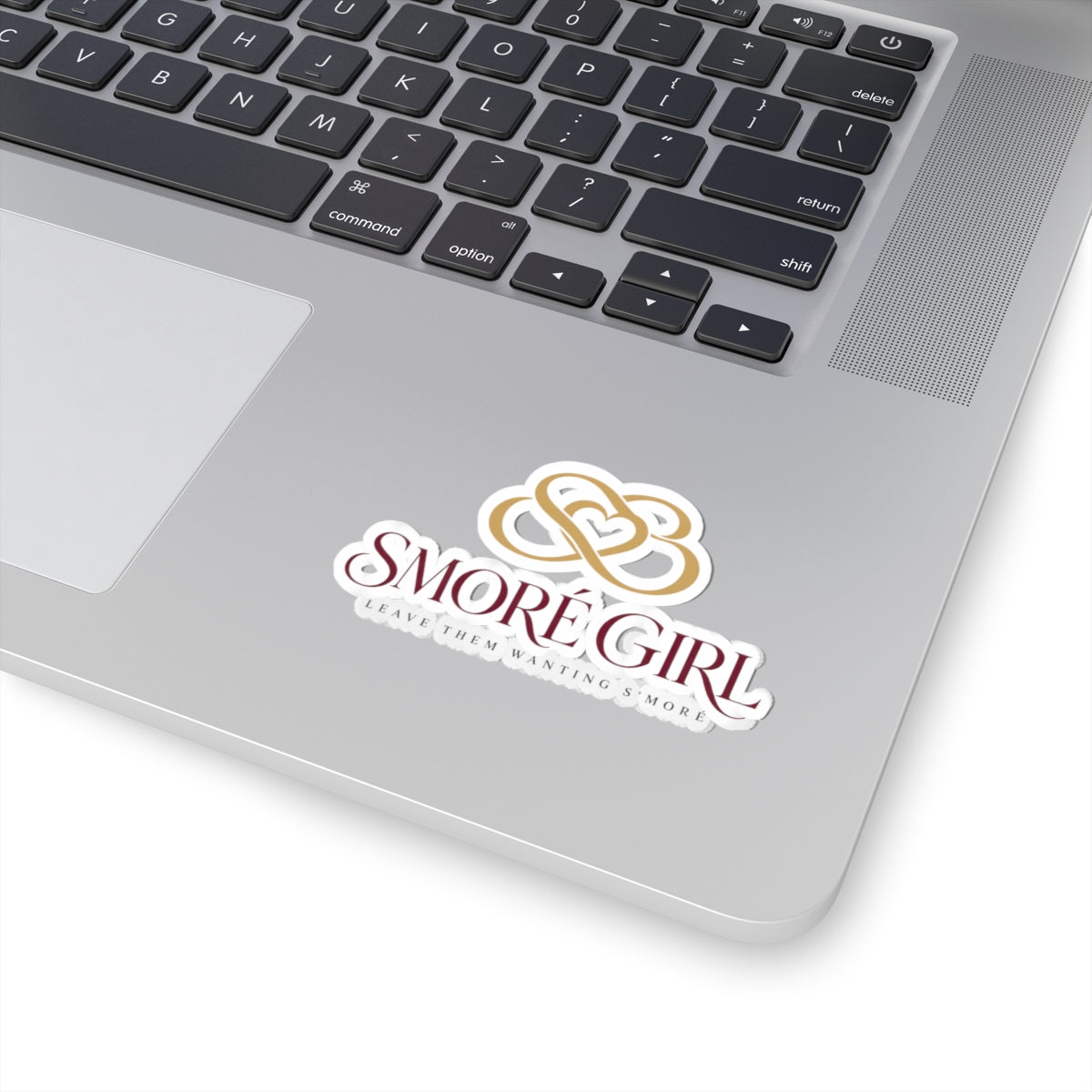 Smoré Girl Logo Sticker — Kiss-Cut Branded Vinyl Sticker ("Leave Them Wanting S'more")