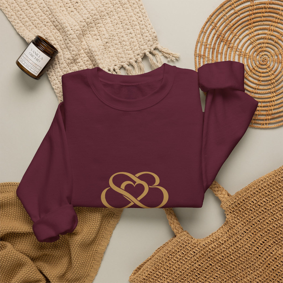 Sweatshirt — Smore Girl Logo Crewneck (Gold Heart Emblem)