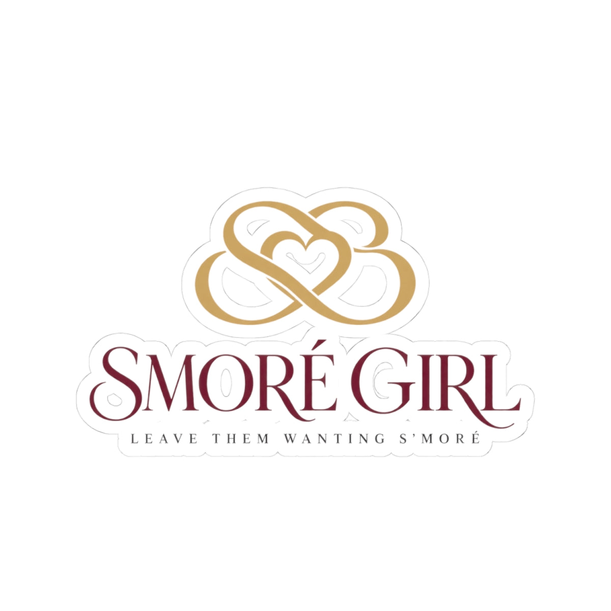 Smoré Girl Logo Sticker — Kiss-Cut Branded Vinyl Sticker ("Leave Them Wanting S'more")