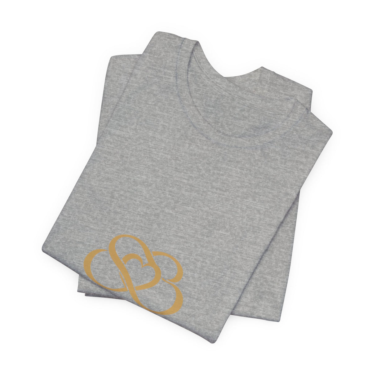 Smore Girl Graphic Tee — Elegant Gold Heart Logo T‑Shirt