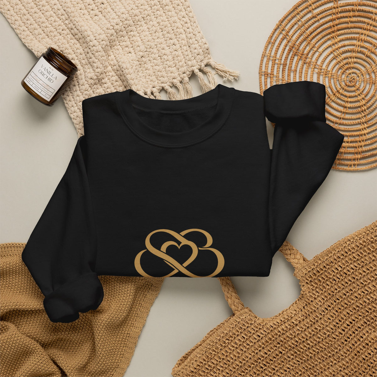 Sweatshirt — Smore Girl Logo Crewneck (Gold Heart Emblem)