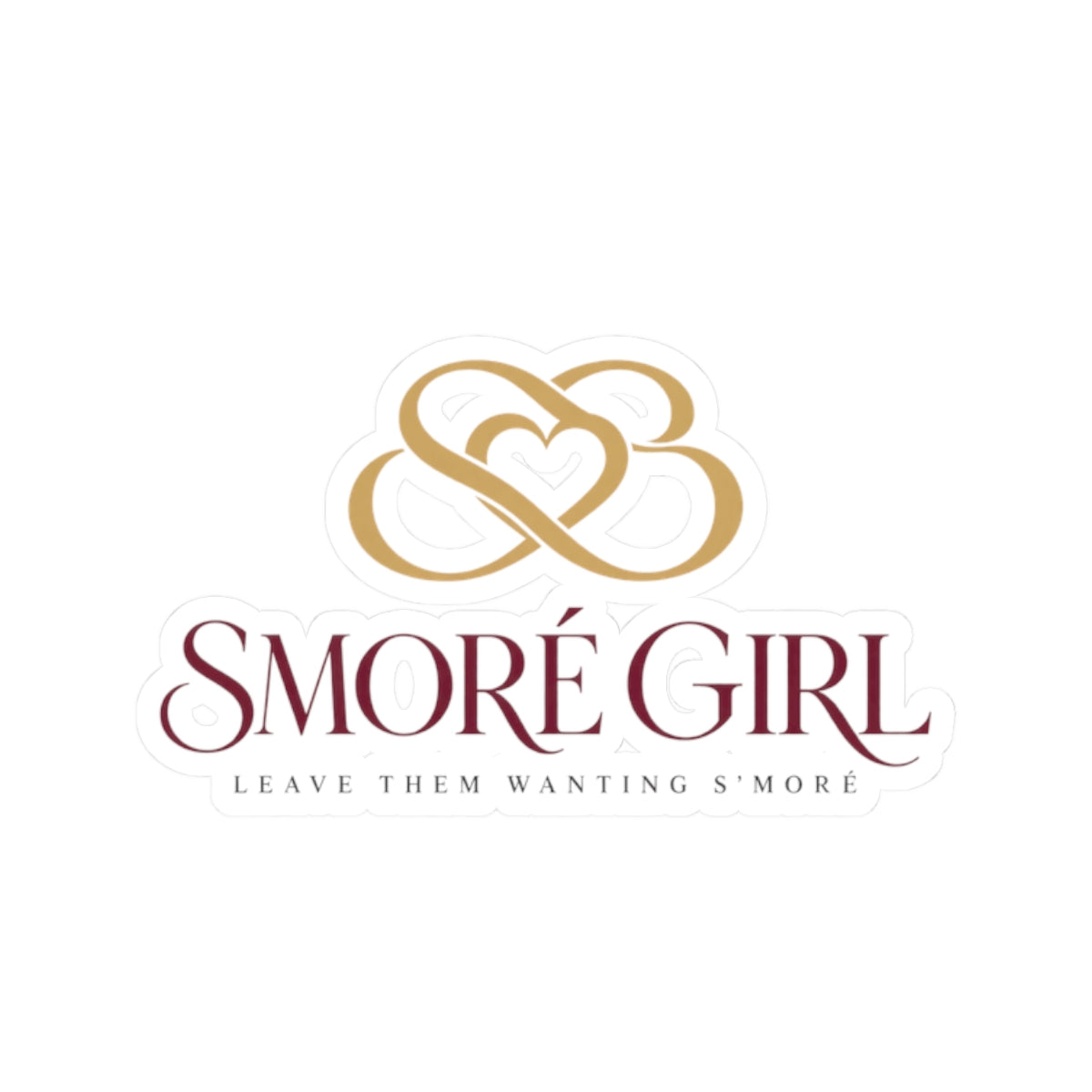 Smoré Girl Logo Sticker — Kiss-Cut Branded Vinyl Sticker ("Leave Them Wanting S'more")