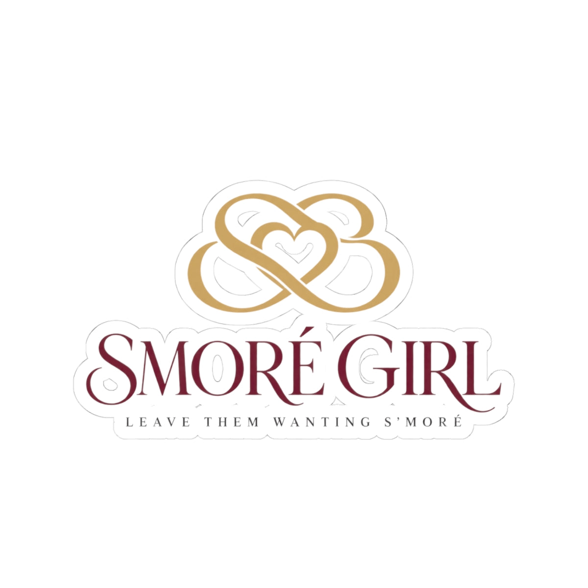 Smoré Girl Logo Sticker — Kiss-Cut Branded Vinyl Sticker ("Leave Them Wanting S'more")