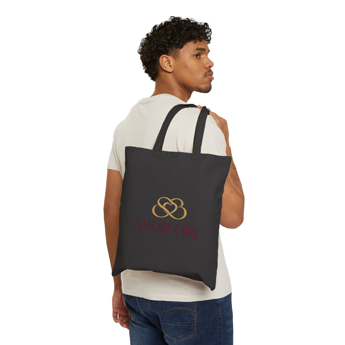 Tote Bag — SMORE GIRL Logo Cotton Canvas Tote