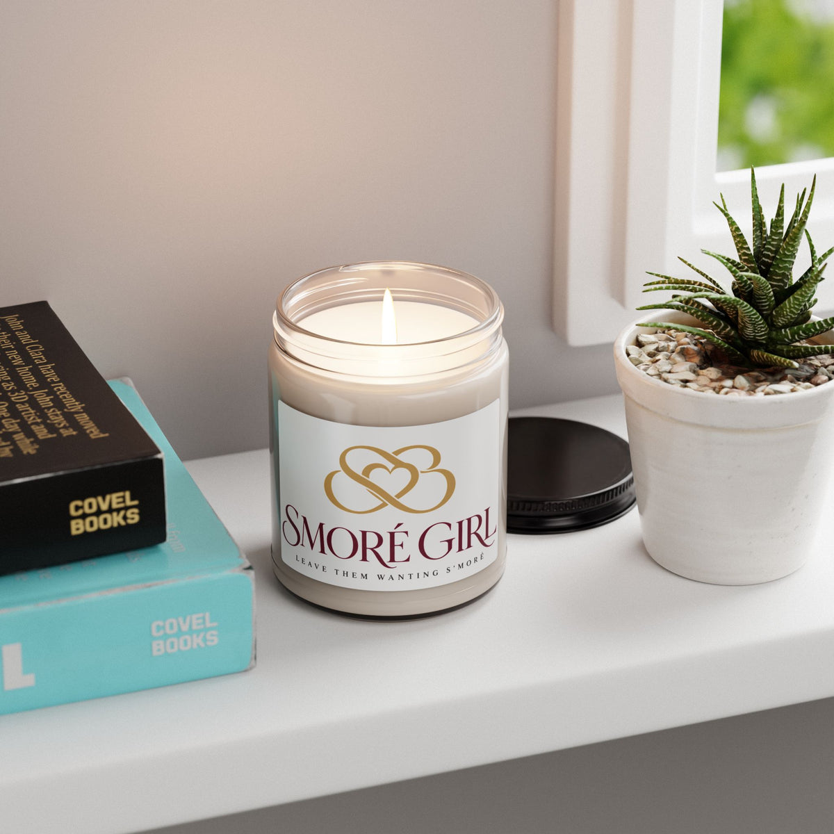 Smore Girl Scented Soy Candle 9oz – Gourmet Toasted Marshmallow Candle
