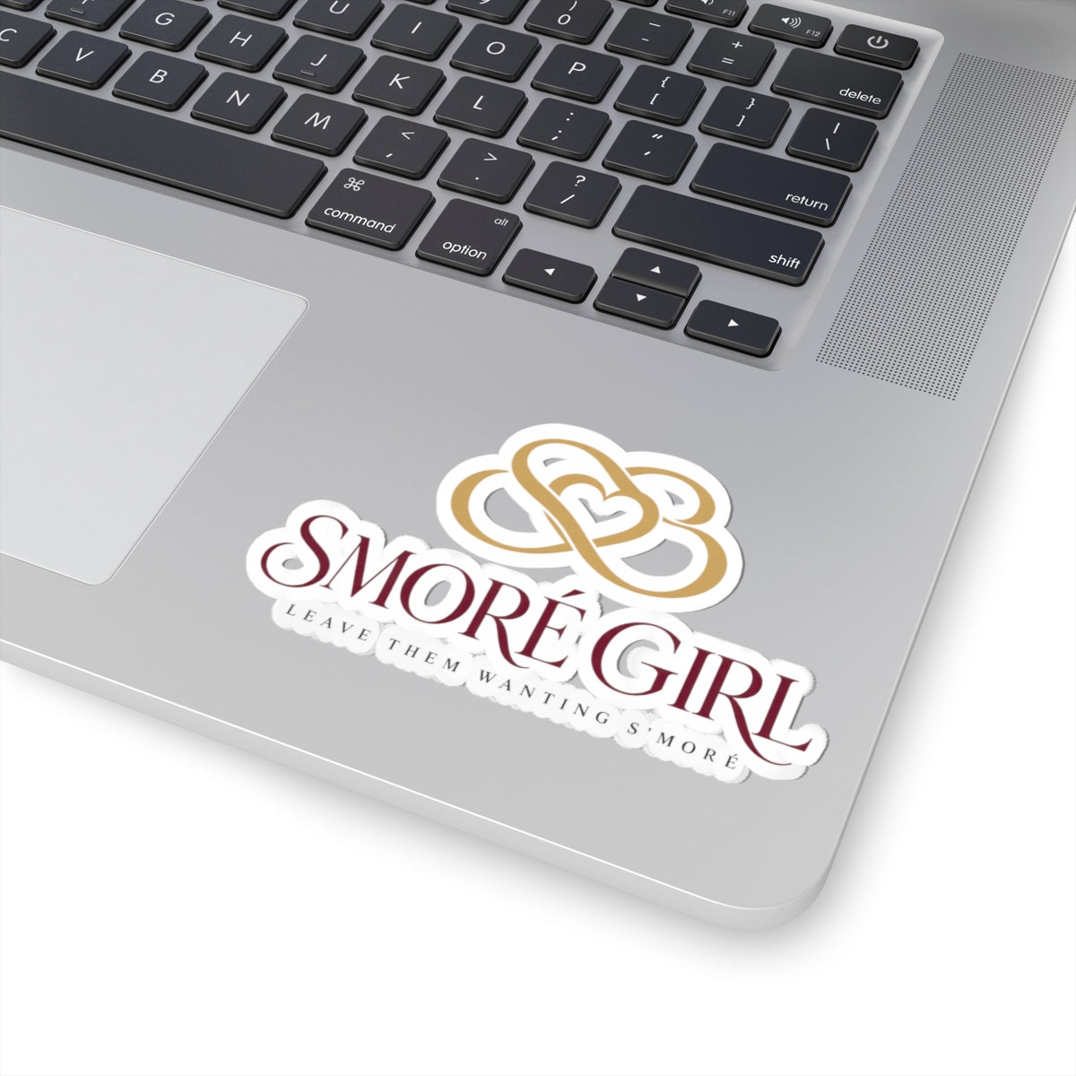 Smoré Girl Logo Sticker — Kiss-Cut Branded Vinyl Sticker ("Leave Them Wanting S'more")