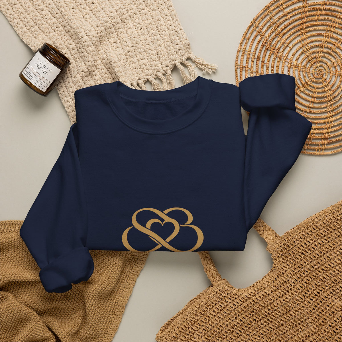 Sweatshirt — Smore Girl Logo Crewneck (Gold Heart Emblem)